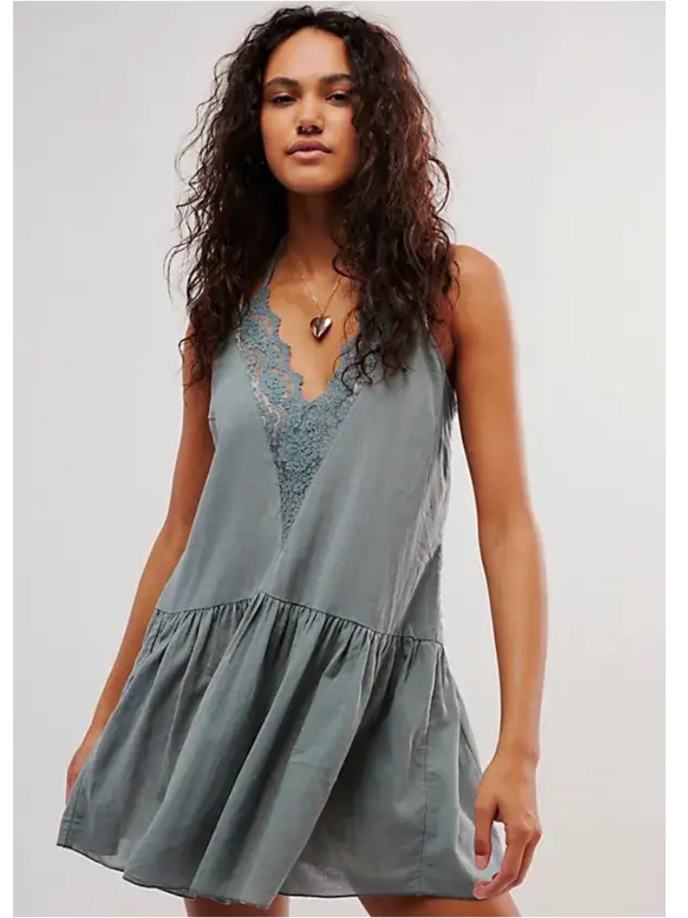 Free people weekend in Paris mini slip dress NWT